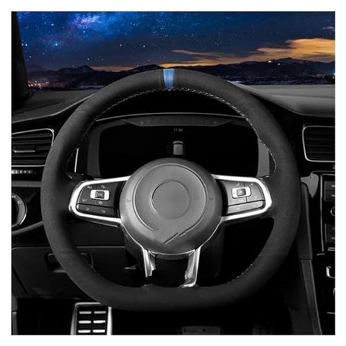Lenkradbezug Auto Für VW Für Golf 7 Für GTI Für Golf R MK7 Für Polo Für Scirocco 2015 2016 Auto Lenkrad Abdeckung Auto Innen Universal Lenkradschutz(C) von YDCDFVBVGM
