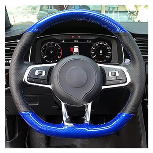 Lenkradbezug Auto Für VW Für Golf 7 Für GTI Für Golf R MK7 Für Polo Für Scirocco 2015 2016 Auto Lenkrad Abdeckung Auto Innen Universal Lenkradschutz(I) von YDCDFVBVGM