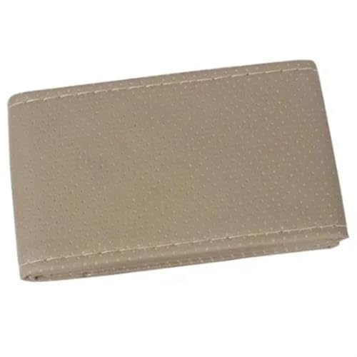 Lenkradbezug Auto Handgenähter Auto-Lenkradbezug 37–38 Cm 14,5–15 Zoll Rutschfest Für Auto-Styling Universell Universal Lenkradschutz(Beige) von YDCDFVBVGM