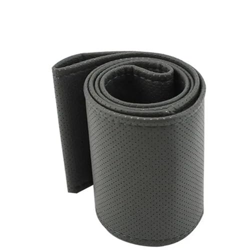 Lenkradbezug Auto Handgenähter Lenkradbezug Mikrofaser-Leder Schweißabsorbierend Atmungsaktiv Auto-Lenkradbezug Universal Lenkradschutz(Gray 36cm) von YDCDFVBVGM