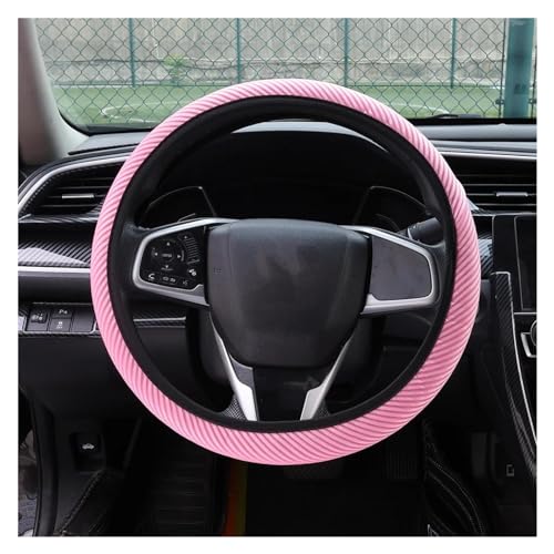 Lenkradbezug Auto Rutschfeste Auto-Lenkungsabdeckungen Universelle Verschleißfeste Lenkradschutzabdeckung Rutschfeste Innenlenkungsabdeckung Universal Lenkradschutz(Pink) von YDCDFVBVGM