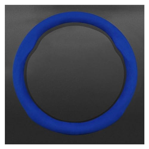 Lenkradbezug Auto Superdünne Auto-Lenkradabdeckung Auto-Innenausstattung Auto-Lenkradabdeckung Universal Lenkradschutz(38cm-Round-Blue) von YDCDFVBVGM