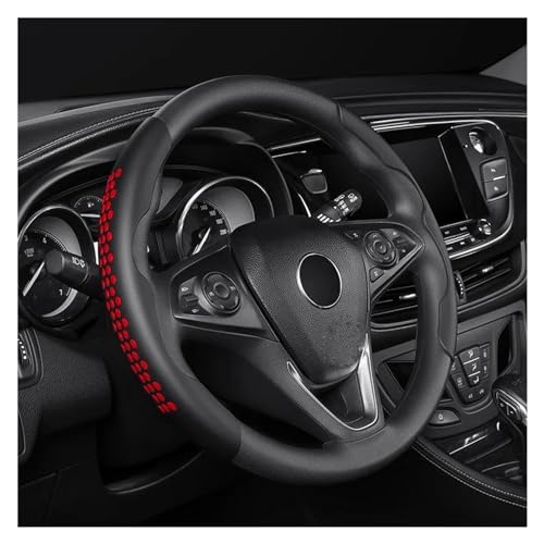 Lenkradbezug Auto Ultradünne Auto-Lenkradabdeckung 38 Cm Rutschfeste Lenkradabdeckung Universal Lenkradschutz(Matte Red) von YDCDFVBVGM
