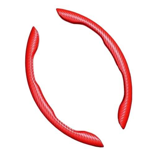 Lenkradbezug Auto Universelle 38 Cm Auto-Lenkradabdeckung Lenkrad-Schutzhülle Rutschfest Für Auto-Innendekoration Universal Lenkradschutz(Style C red) von YDCDFVBVGM