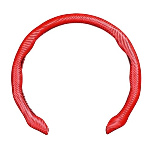 Lenkradbezug Auto Universelle 38 Cm Auto-Lenkradabdeckung Lenkrad-Schutzhülle Rutschfest Für Auto-Innendekoration Universal Lenkradschutz(Style D red) von YDCDFVBVGM