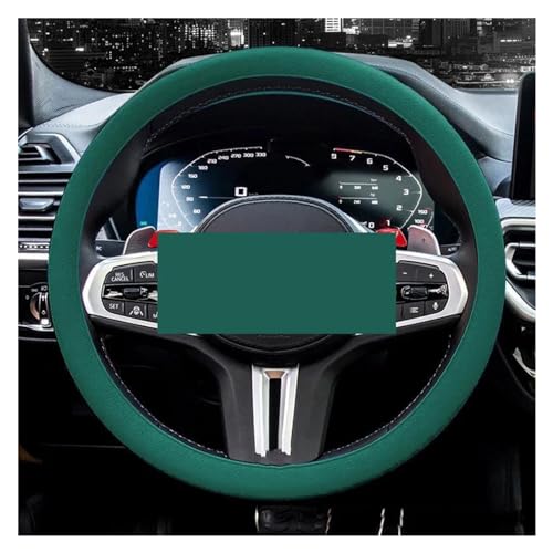 YDCDFVBVGM Lenkradbezug Auto Auto Lenkrad Abdeckung Elastische Textur Weiche Multi Farbe Auto Dekoration Abdeckungen Zubehör Universal Universal Lenkradschutz(Dark Green) von YDCDFVBVGM