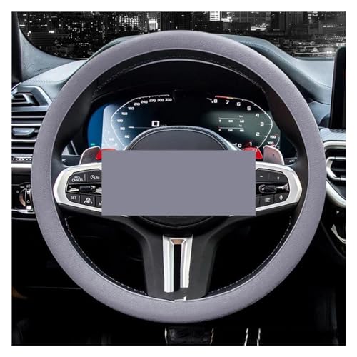 YDCDFVBVGM Lenkradbezug Auto Auto Lenkrad Abdeckung Elastische Textur Weiche Multi Farbe Auto Dekoration Abdeckungen Zubehör Universal Universal Lenkradschutz(Gray) von YDCDFVBVGM