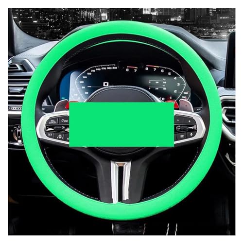 YDCDFVBVGM Lenkradbezug Auto Auto Lenkrad Abdeckung Elastische Textur Weiche Multi Farbe Auto Dekoration Abdeckungen Zubehör Universal Universal Lenkradschutz(Green) von YDCDFVBVGM