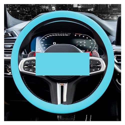 YDCDFVBVGM Lenkradbezug Auto Auto Lenkrad Abdeckung Elastische Textur Weiche Multi Farbe Auto Dekoration Abdeckungen Zubehör Universal Universal Lenkradschutz(Sky Blue) von YDCDFVBVGM