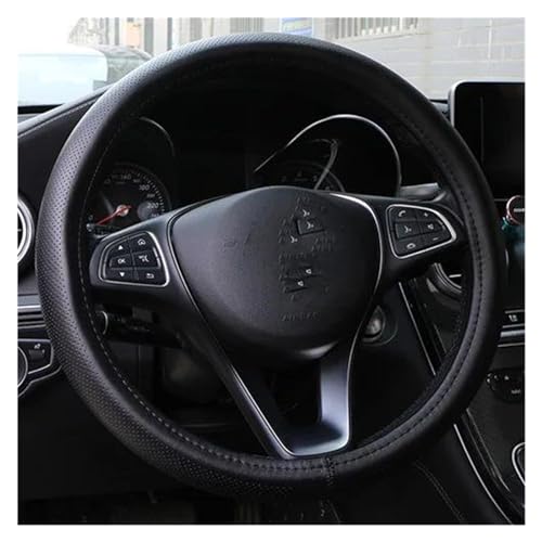 YDCDFVBVGM Lenkradbezug Auto Auto Lenkrad Abdeckung Universal Auto Innen Zubehör Anti-rutsch Und Atmungsaktive Auto Teile Universal Lenkradschutz(Black) von YDCDFVBVGM