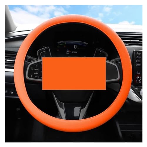 YDCDFVBVGM Lenkradbezug Auto Auto Lenkrad Abdeckung Universal Auto Innen Zubehör Anti-rutsch Und Atmungsaktive Auto Teile Universal Lenkradschutz(Orange) von YDCDFVBVGM