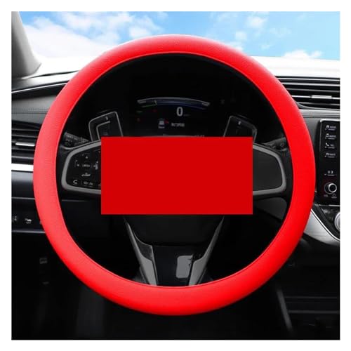 YDCDFVBVGM Lenkradbezug Auto Auto Lenkrad Abdeckung Universal Auto Innen Zubehör Anti-rutsch Und Atmungsaktive Auto Teile Universal Lenkradschutz(Red) von YDCDFVBVGM