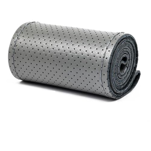 YDCDFVBVGM Lenkradbezug Auto Auto Lenkrad Geflecht Abdeckung Auto Lenkrad Auto Innen Zubehör Universal Universal Lenkradschutz(Gray) von YDCDFVBVGM
