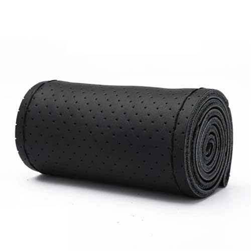YDCDFVBVGM Lenkradbezug Auto Auto-Lenkrad-Geflecht-Abdeckung Mit Lenkradbezügen Auto-Innenteile Innenzubehör Universal Lenkradschutz(Black) von YDCDFVBVGM