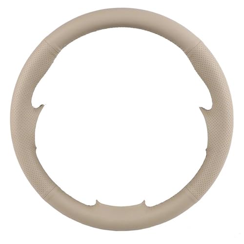 YDCDFVBVGM Lenkradbezug Auto Für Hyundai Für Solaris Für Verna Für I20 Für Accent Auto Lenkrad Abdeckung Lenkrad Geflecht Universal Lenkradschutz(BEIGE) von YDCDFVBVGM