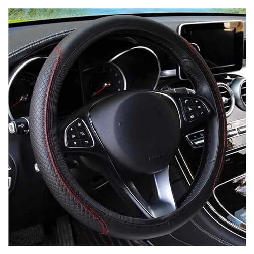 YDCDFVBVGM Lenkradbezug Auto Für Peugeot 206 307 406 407 207 208 308 508 2008 3008 4008 6008 301 Auto Lenkrad Abdeckung Skidproof Universal Universal Lenkradschutz(Red) von YDCDFVBVGM