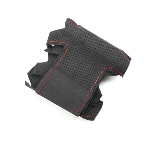 YDCDFVBVGM Lenkradbezug Auto Für X5 E70 2006-2013 Für X6 E71 2008-2014 E72 2009 2010 Handgenähte Auto-Innenlenkradabdeckung Universal Lenkradschutz(Black-red line) von YDCDFVBVGM