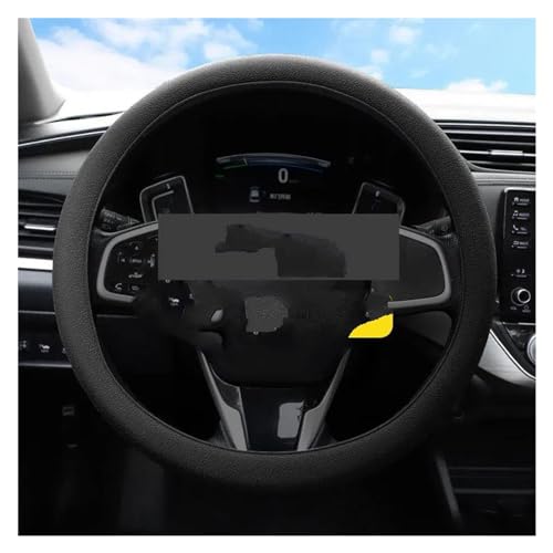 YDCDFVBVGM Lenkradbezug Auto Universal1 Stück Auto-Lenkradabdeckung Rutschfester Auto-Lenkradbezug Anti-Rutsch-Auto-Styling Universal Lenkradschutz(Black) von YDCDFVBVGM