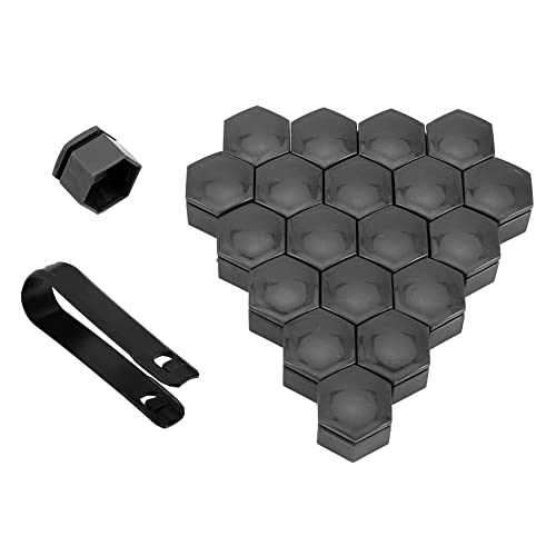 FüR Volvo S40 V40 V50 XC60 XC90 20pcs Radschraubenkappen Radmuttern Radbolzen Kappen Kunststoff Radschrauben Abdeckung Radmutterkappe Mit Entfernung Werkzeug Set von YDDAMAI