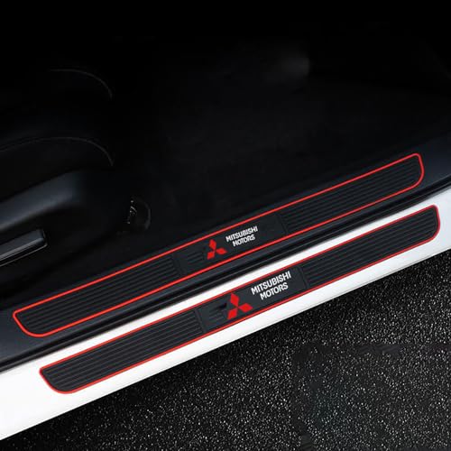 YDDNRBU Auto Einstiegsleisten Schutzfolie für Mitsubishi Eclipse Cross PHEV 2021 Auto Türschweller Kratzschutz Abdeckung Protector Pedal Aufkleber, Styling ZubehöR von YDDNRBU