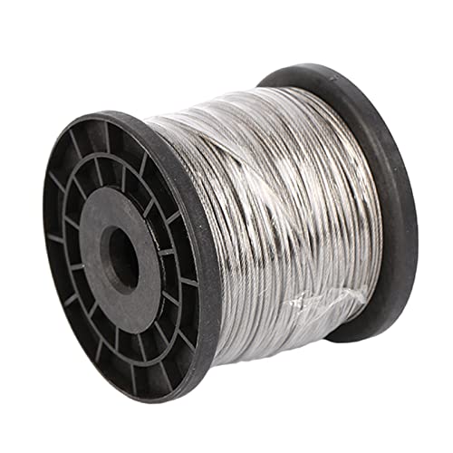 50 Meter PVC-beschichtetes 304 Edelstahldrahtkabel, Stahldrahtseildurchmesser 3–5 mm, perfekt for den Außenbereich, Hof oder Garten(Diameter 4mm) von YDEWLY