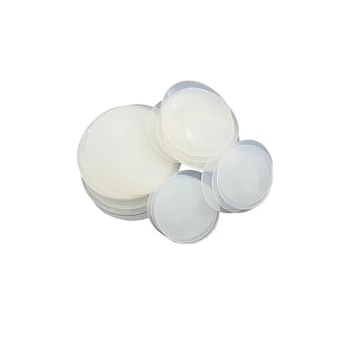 Flache Gummischeiben, 20 Stück, weiße runde Silikonkautschukplatten, Dichtungsdurchmesser 8 mm bis 100 mm, Silikonringe Dicke 0,5 mm bis 6 mm(35mm x 4mm) von YDEWLY