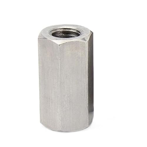 Mutternbefestigung, 1/2/5 Stück M3 M4 M5 M6 M8 M10 M12 304 Edelstahl Sechskant Sechskant Verlängerung Lange Stange Kupplungsmutter Verbindungsstück Rohrformmutter(2pcs M8x13x30mm) von YDEWLY