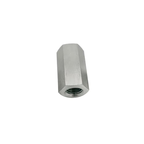 Mutternbefestigung, 1 Stück Linksgewinde 304 Edelstahl Sechskantstangen-Kupplungsmuttern Abstandshalter Lange Sechskantmutter M6 M8 M10 M12 M14 M16(M16x30mm) von YDEWLY