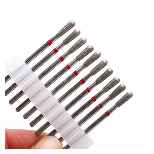 Bohrbutten 10PC Diamant Fräser Nagel Bohrer for Elektrische Maniküre Maschine Multicolor(10pc-no3) von YDHSIKK