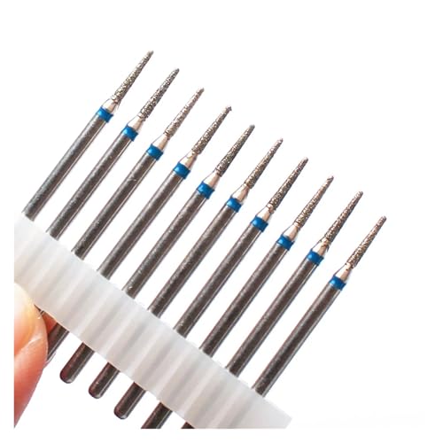 Bohrbutten 10PC Diamant Fräser Nagel Bohrer for Elektrische Maniküre Maschine Multicolor(10pc-no52) von YDHSIKK