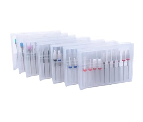 Bohrbutten 10pc Keramik Nagel Bohrer Set Elektrische Maschine Maniküre Bits Rotary Burr Häutchen Werkzeuge(Set9h2-30pc) von YDHSIKK
