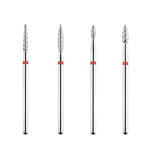 Bohrbutten 2 stücke 3/32 Zoll Diamant Nagel Bohrer Bits for Maniküre Häutchen Fräser Rotary Burr(Tp-b0404d-f) von YDHSIKK