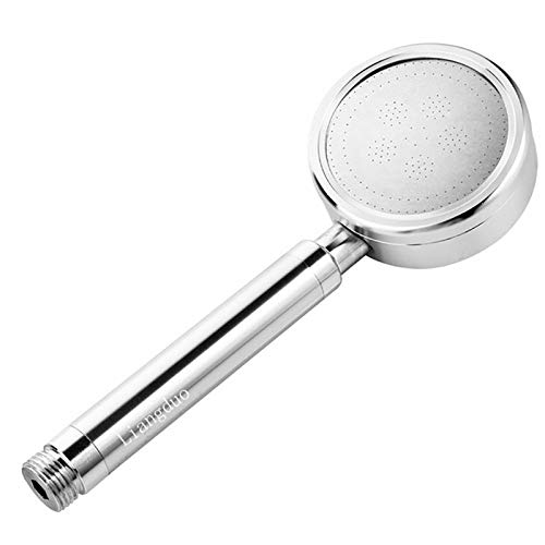 Der Duschkopf wirft einen Wasserstrahl aus Aluminium, Hochdruck, wassersparend, Regen, verchromtes Badezimmer, quadratischer Sprühkopf, Handwasserfall Wasserhahn (Yello von YDHSIKK