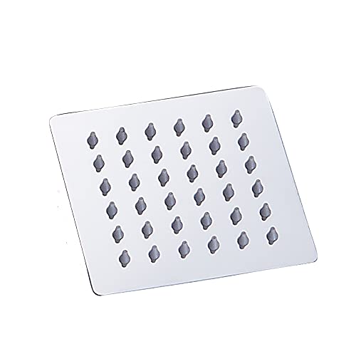 Die Dusche wirft einen starken Wasserfluss tragbares Duschkopf-Set mit 4 "6" 8 "10" 12 Zoll Hochdruck-Regenduschkopf (Square 10 cm) von YDHSIKK