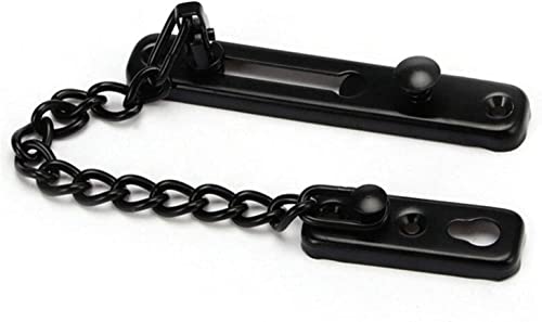Door Lock Latch Sliding Door Latch， Türkettenschloss 304 Edelstahl Silber & Schwarz(Black) von YDHSIKK