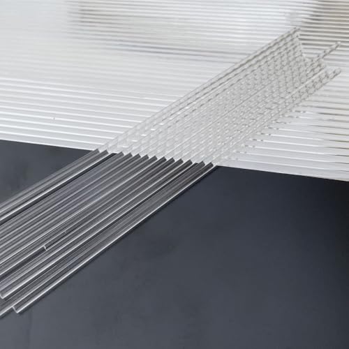Durchsichtiger Rundstab Modellmaterial-Stab, 50 Stück Lutscherstäbchen aus Acryl, runde Acrylstäbe in mehreren Farben, Süßigkeiten-Kuchendekorationsstäbchen, 4-8 Zoll große Cake-Pop-Stäbchen(Clear,3x1 Durchsichtiger Rundstab Modellmaterial-Stab, 50 Stück Lutscherstäbchen aus Acryl, runde Acrylstäbe in mehreren Farben, Süßigkeiten-Kuchendekorationsstäbchen, 4-8 Zoll große Cake-Pop-Stäbchen(Clear,3x1 von YDHSIKK