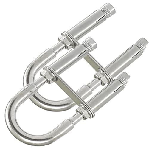 Edelstahl-U-Klemmschelle, 2er Pack M6-M12 Unterlegscheibe for Sandsack Hängesessel Schaukel Yoga zur Befestigung(M12*150) von YDHSIKK