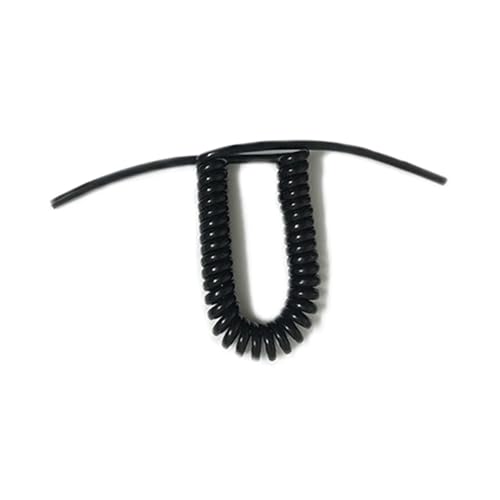 Elektrischer Draht 2-adriges 2,5-mm-Quadrat-Stromkabel mit einziehbarer Feder(Black,Stretch 2.5 meter) von YDHSIKK