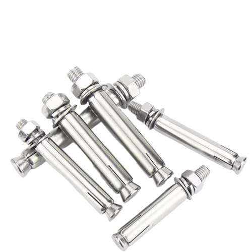 Expansionsschild Außenbolzen, Dehnschraube, Edelstahl 316, M6, M8, M10, M12, 50–150 mm, mehrere Packungsgrößen(10pcs,M10x100) von YDHSIKK