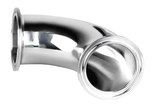 Gewindeventile, Verbindungsstücke, Ferrule 90 Grad Ellenbogen Wasser Rohr Fitting 304 Edelstahl Stecker(133 mm x Ferrule 145) von YDHSIKK