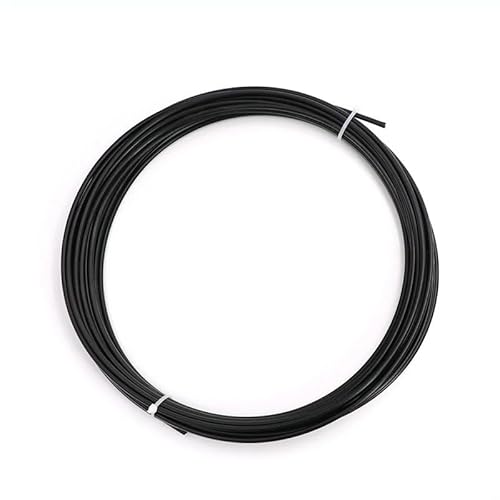 Wire Rope, 50/100M GRÜN/ROT/Schwarz/Kunststoffbeschichtetes Edelstahl-Drahtseilkabel 1MM-6MM Durchmesser(Black,50M-1.5MM AFTER COATING) von YDHSIKK