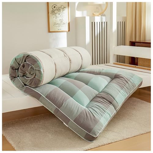YDHSIKK Futon Matratzen Japanische Futon-Matratze, Boden-Schlafunterlage, Mehrfarbig, mehrere Größen(Green,150x200cm) von YDHSIKK