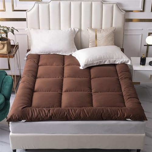 YDHSIKK Futon Matratzen Japanische Futonmatratze for kampierenden, faulenzenden Boden und Bett, Mehrfarbig, mehrere Größen(Camel,Full(120x200cm)) von YDHSIKK