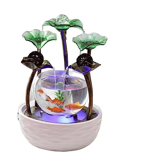 YDHSIKK Glasschale für Fische Aquarium Zubehör Aquarium Wohnzimmer Schreibtisch Kleine Aquarium Glas Super Weiß Aquarium Goldener Fisch Wasser von YDHSIKK