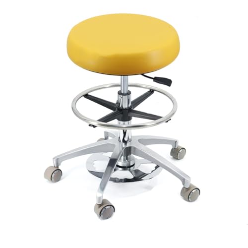YDHSIKK Hocker Adjustable Height 360 Swivel Dental Stool Chair with Back Support Multicolor Multiple Sizes(B2,A12) von YDHSIKK