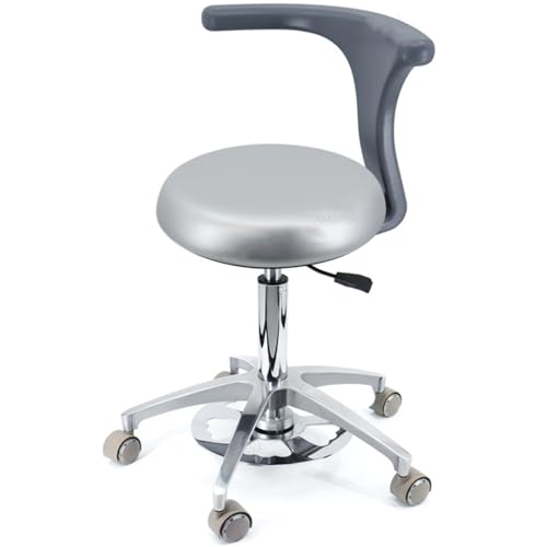 YDHSIKK Hocker Adjustable Height 360 Swivel Dental Stool Chair with Back Support Multicolor Multiple Sizes(B3,A16) von YDHSIKK