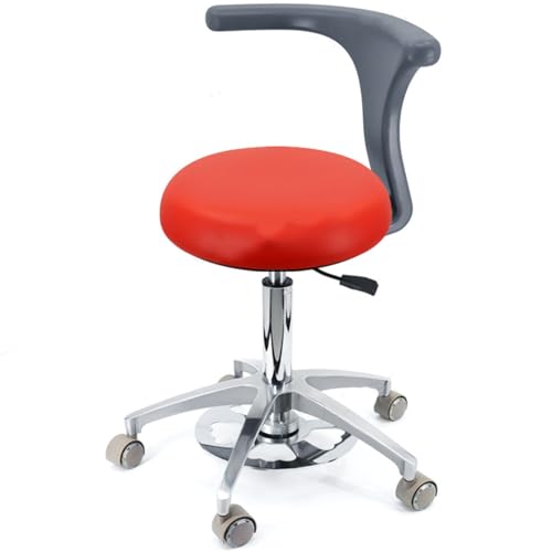 YDHSIKK Hocker Adjustable Height 360 Swivel Dental Stool Chair with Back Support Multicolor Multiple Sizes(B3,A2) von YDHSIKK