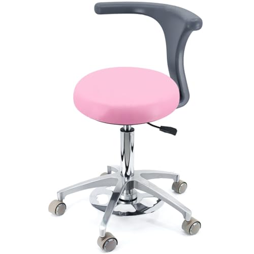 YDHSIKK Hocker Adjustable Height 360 Swivel Dental Stool Chair with Back Support Multicolor Multiple Sizes(B3,A3) von YDHSIKK