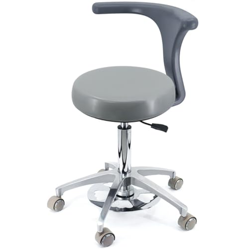 YDHSIKK Hocker Adjustable Height 360 Swivel Dental Stool Chair with Back Support Multicolor Multiple Sizes(B3,A6) von YDHSIKK
