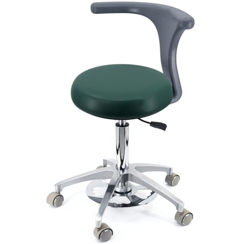 YDHSIKK Hocker Adjustable Height 360 Swivel Dental Stool Chair with Back Support Multicolor Multiple Sizes(B3,A7) von YDHSIKK